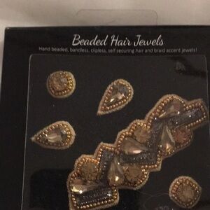 Beaded Hair Jewels Pink Pewter collection (Z)